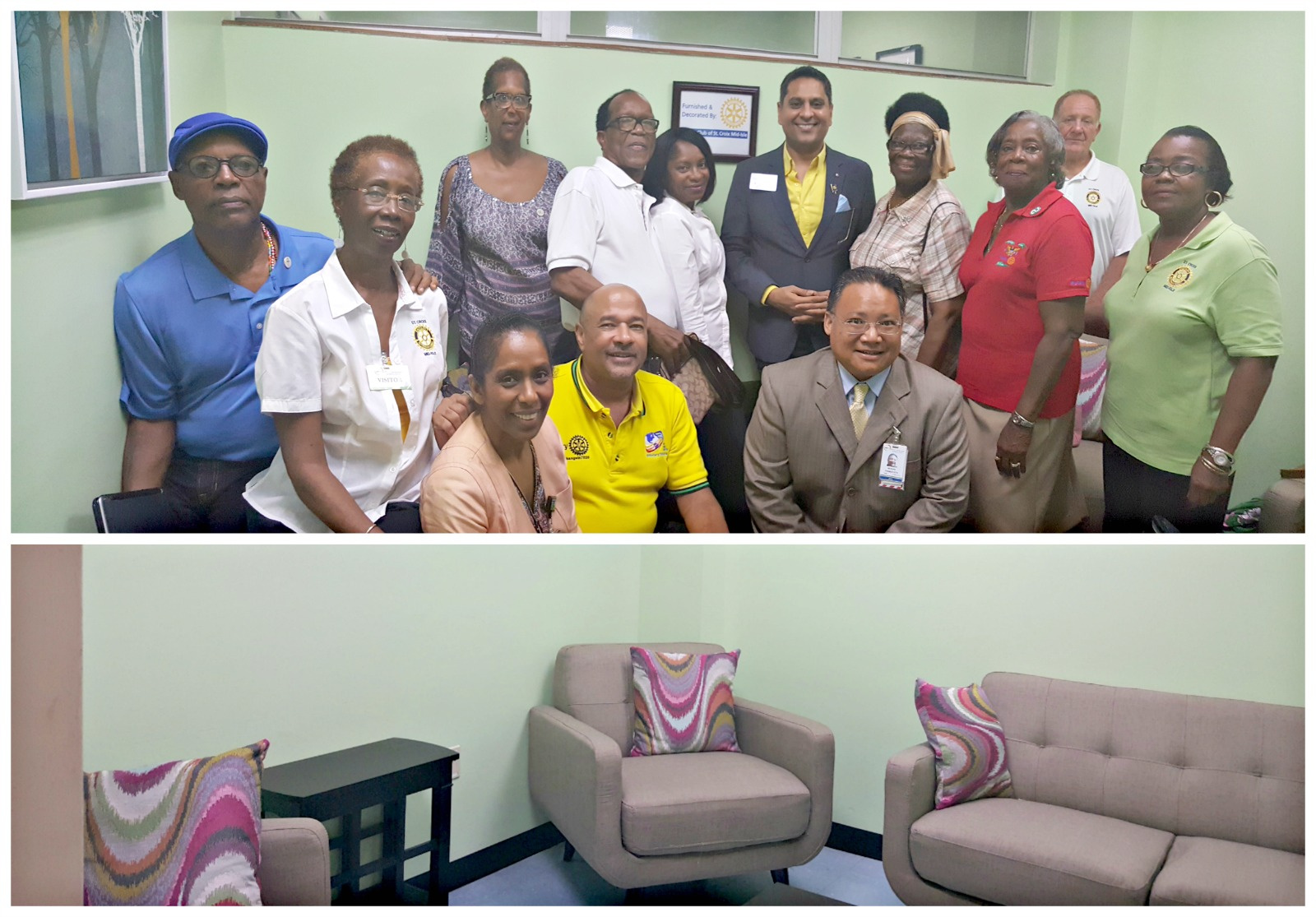 Rotary Mid-Island Renovates J.F.L.'s Emergency Department; Hospital Visited By Rotary's District Governor