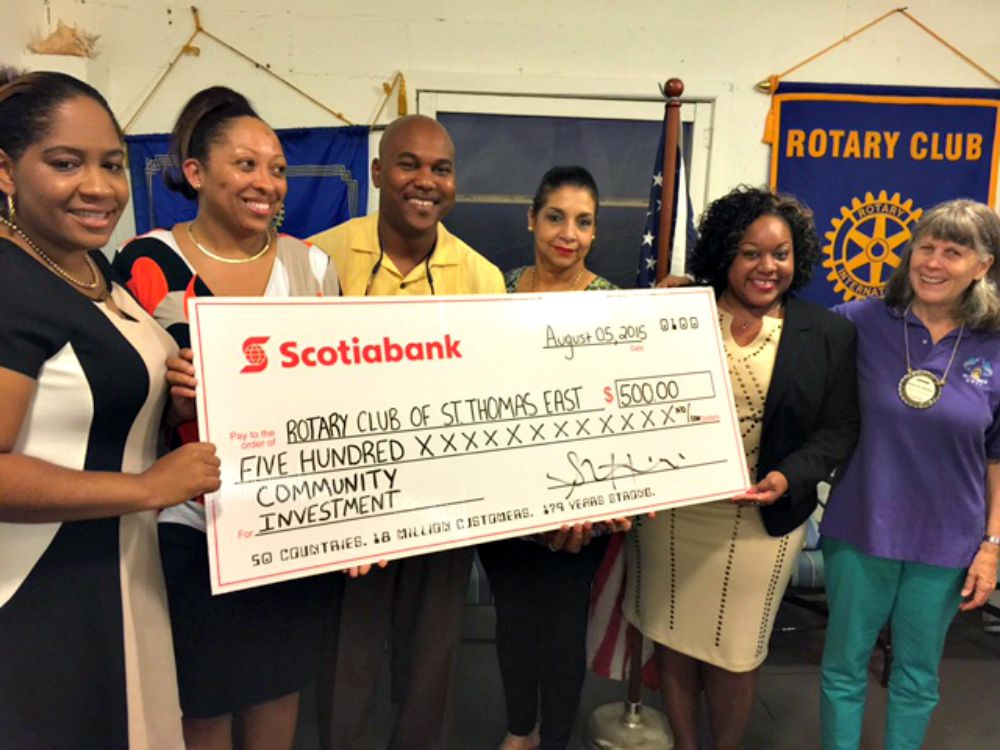 Rotary St. Thomas 'Back To School Project' Receives Funding From Scotiabank