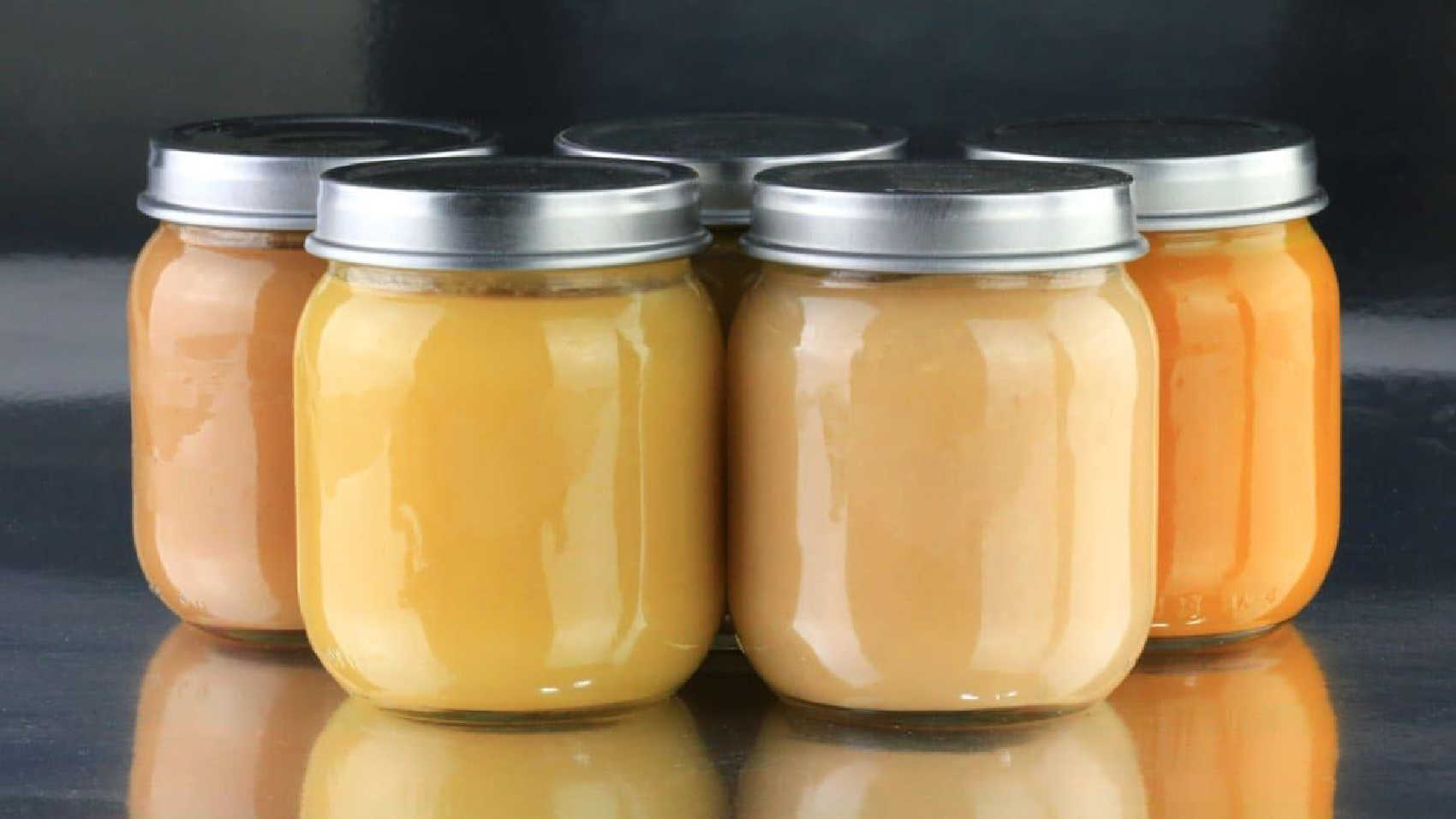 Jars of baby food purees are pictured as the FDA proposes new limits on cadmium, a toxic heavy metal, in foods intended for children under two, including products sold in the U.S. Virgin Islands.
