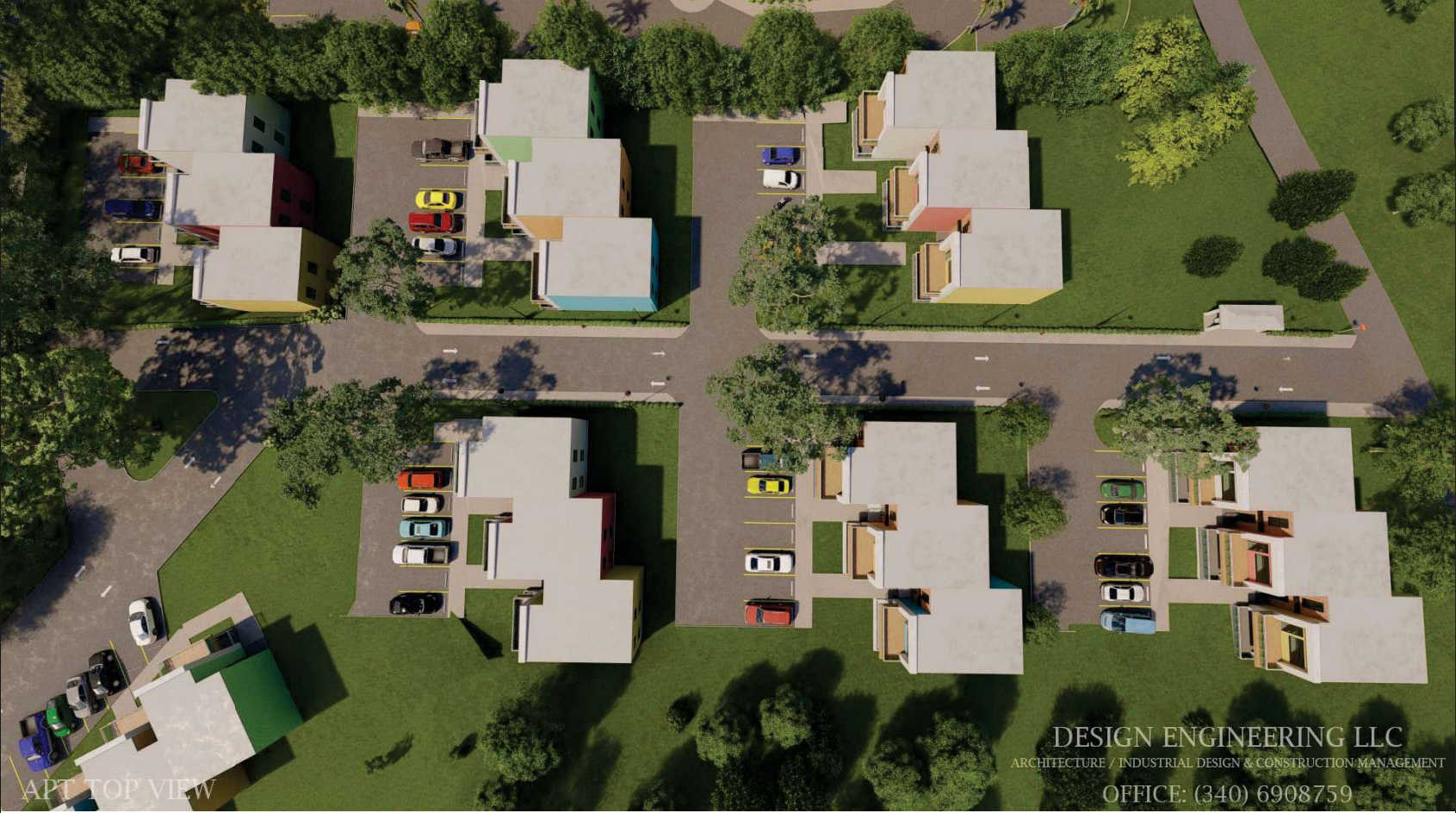 Concept design for the proposed 24 residential townhouses in Beeston Hill.