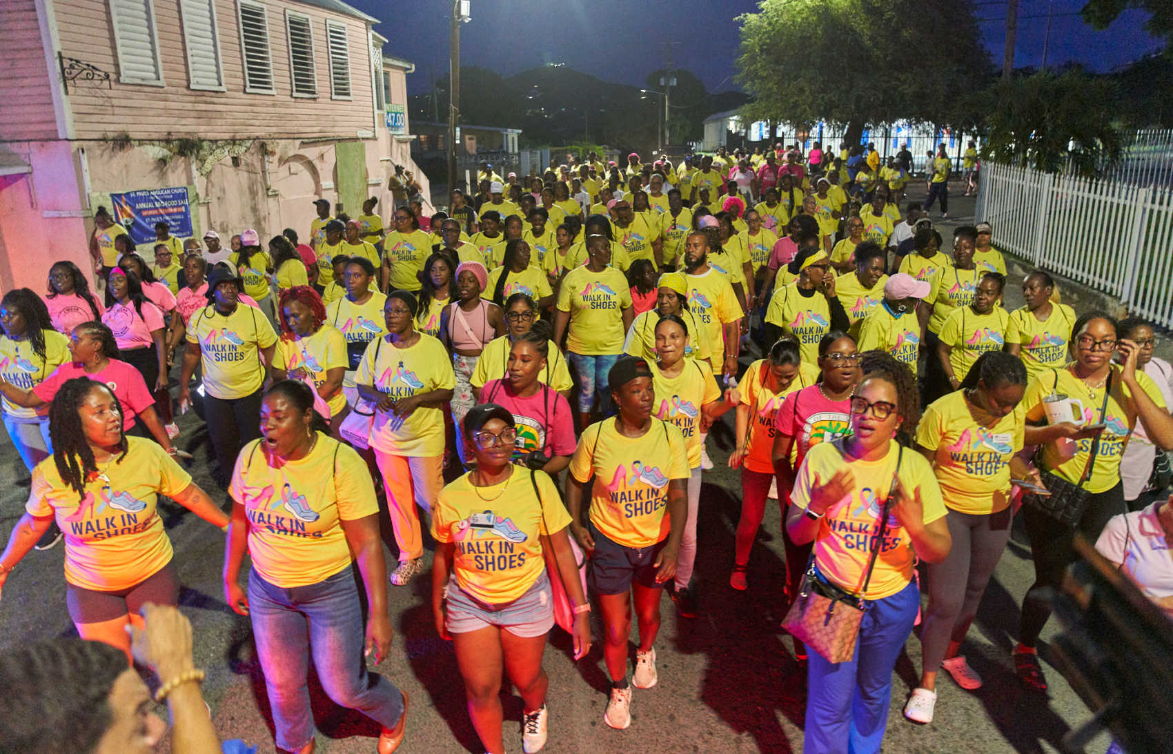 Color, Music and Purpose Mark St. Croix Cancer Awareness Walk in Frederiksted