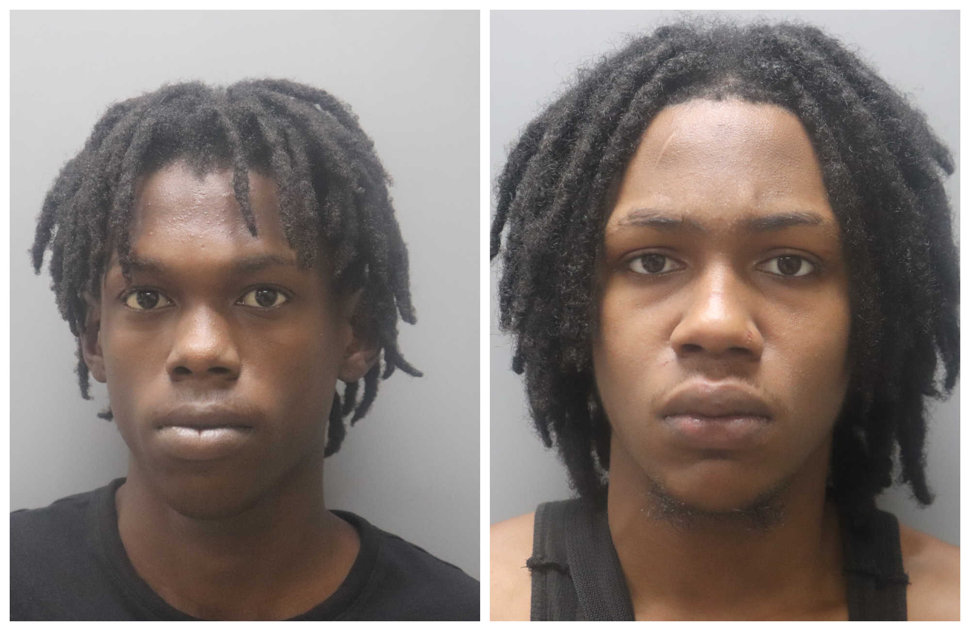 From left to right, Elishwa Diaz and Shane Forbes, both 19.