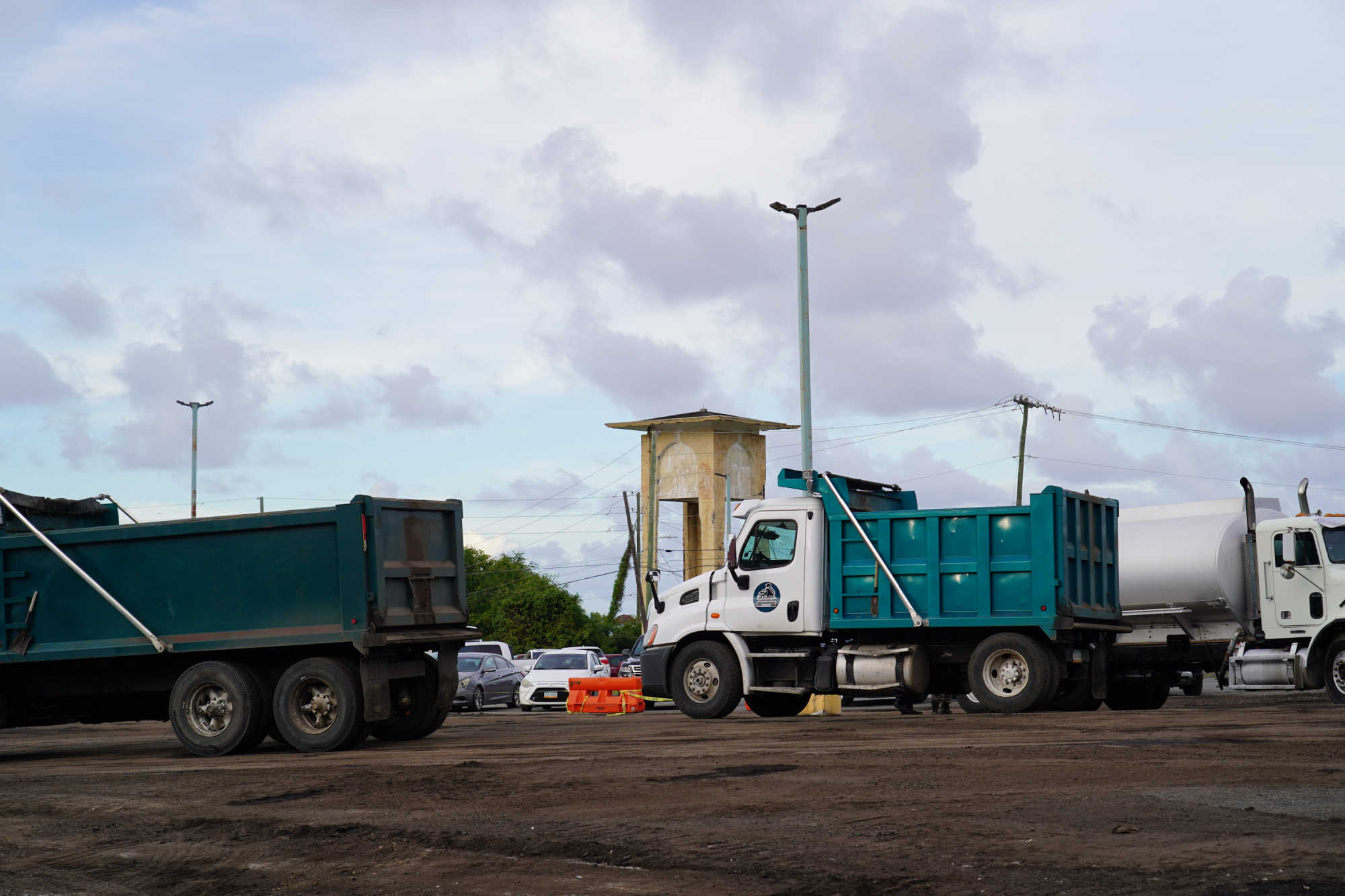 Paving work at the Golden Rock Shopping Center being performed by Marco Trucking on Tues. Jan. 13, 2026.