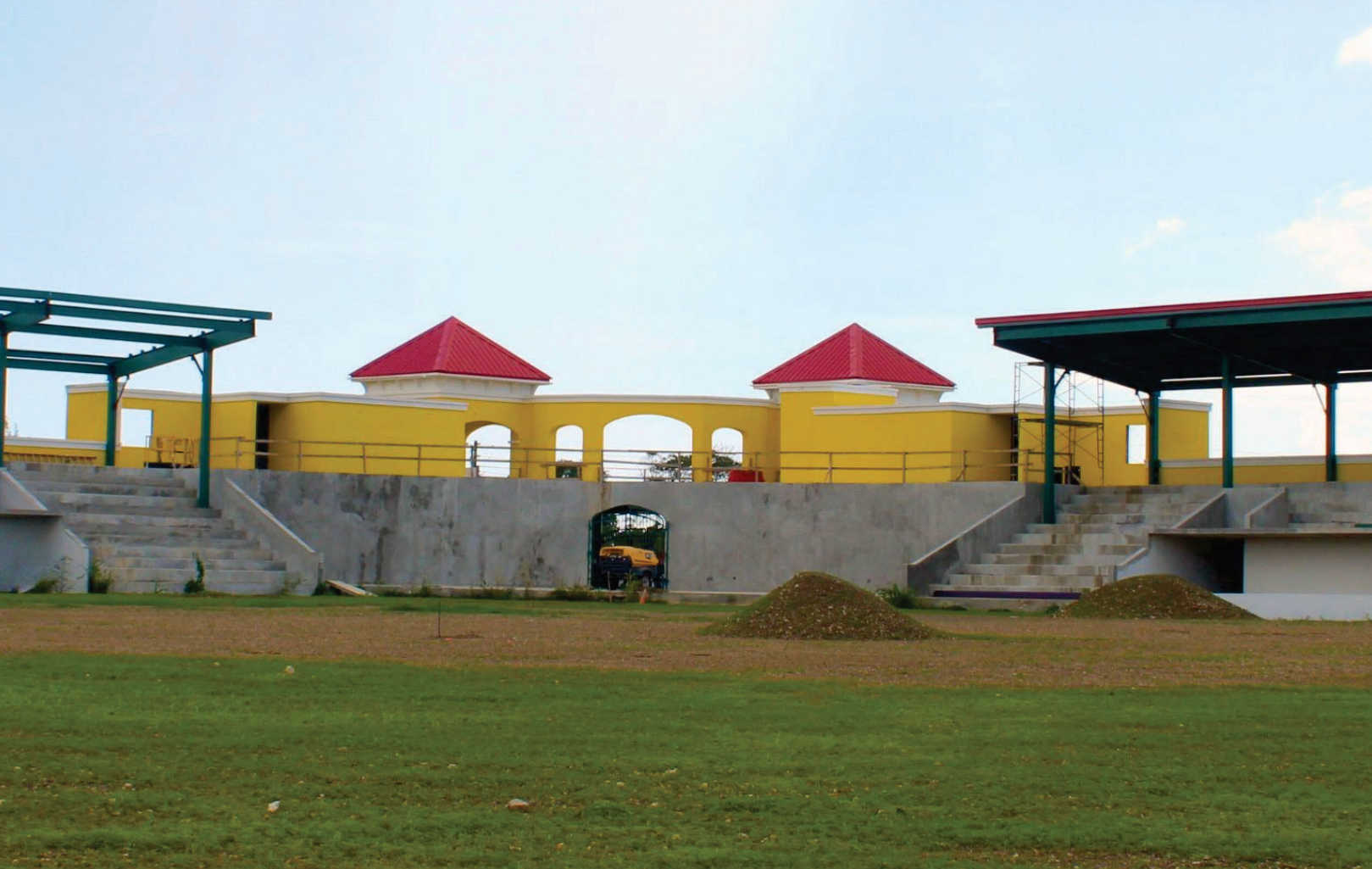 A view of the interior of the Paul E. Joseph Stadium, which remains under construction 12 years after the project first broke ground.