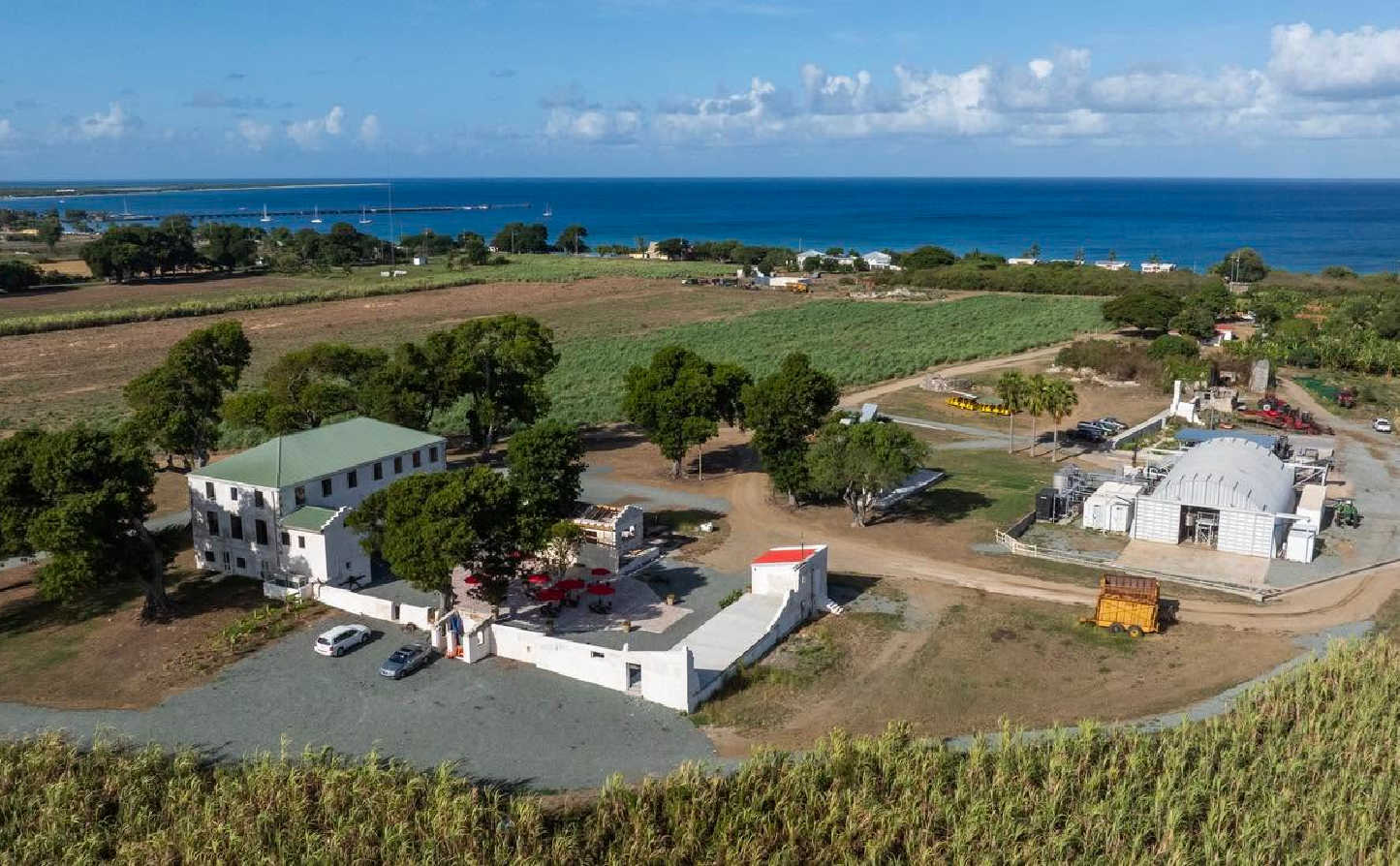 An aerial view of Prosperity Farm on St. Croix, where regulators on Saturday halted the venue’s bar, food-service and event operations over missing health, fire and business approvals.
