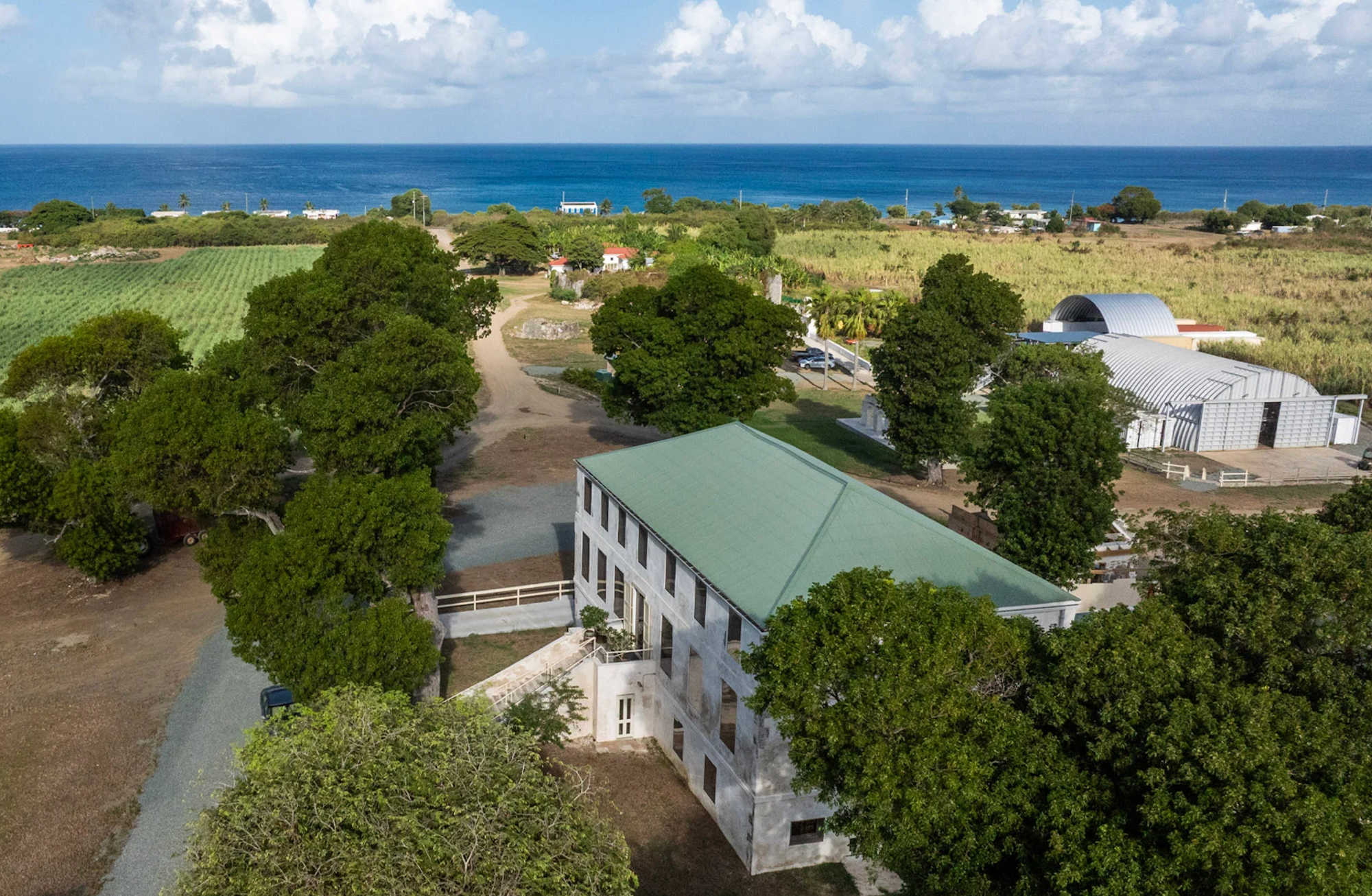 Aerial view of Prosperity Farm on St. Croix, where operators are asking Superior Court to review DLCA’s licensing decision following DOH’s shutdown of the property’s bar, food-service and event operations.