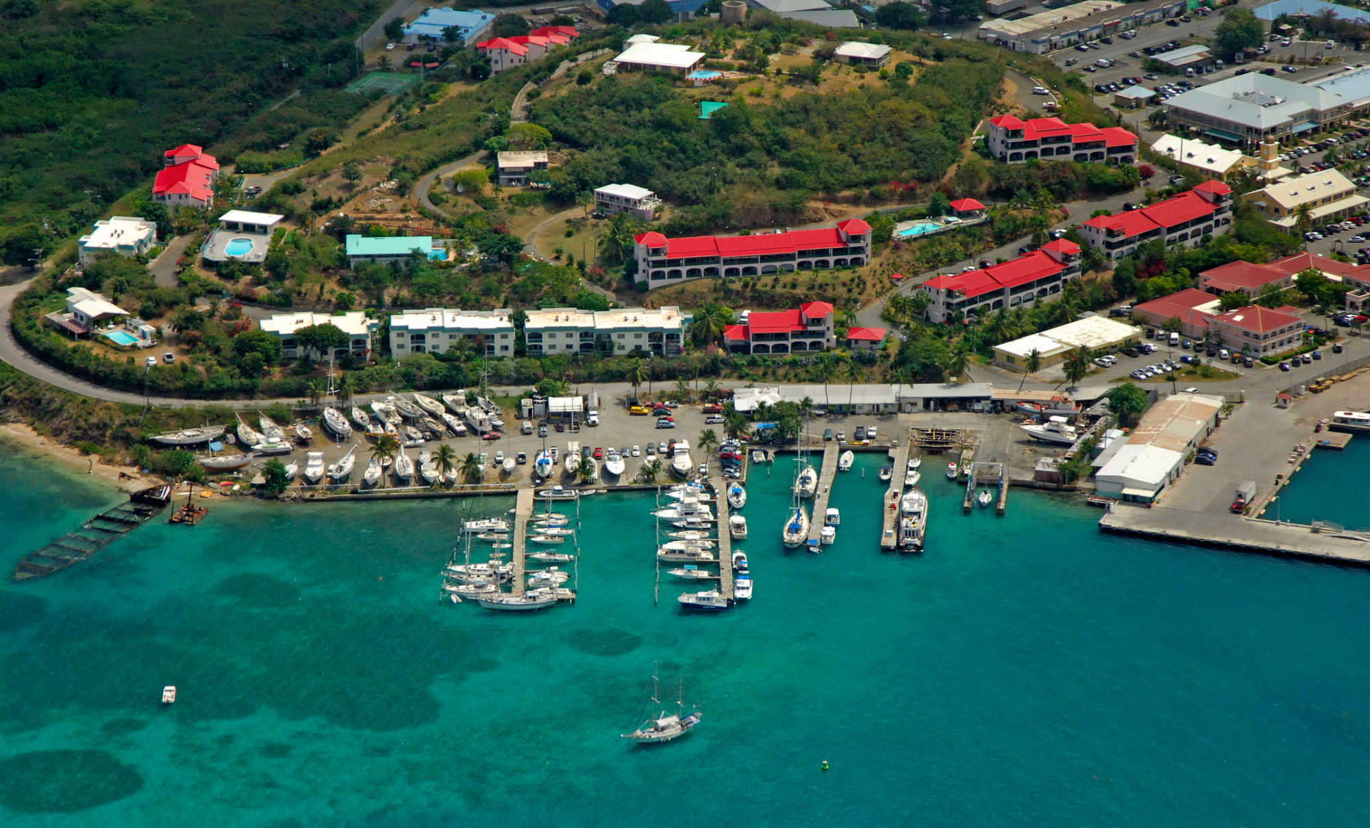 St. Croix Marine Center in Christiansted, recipient of a $763,401 federal grant to acquire a new 75-ton Marine Travelift capable of handling vessels weighing up to 165,000 pounds.