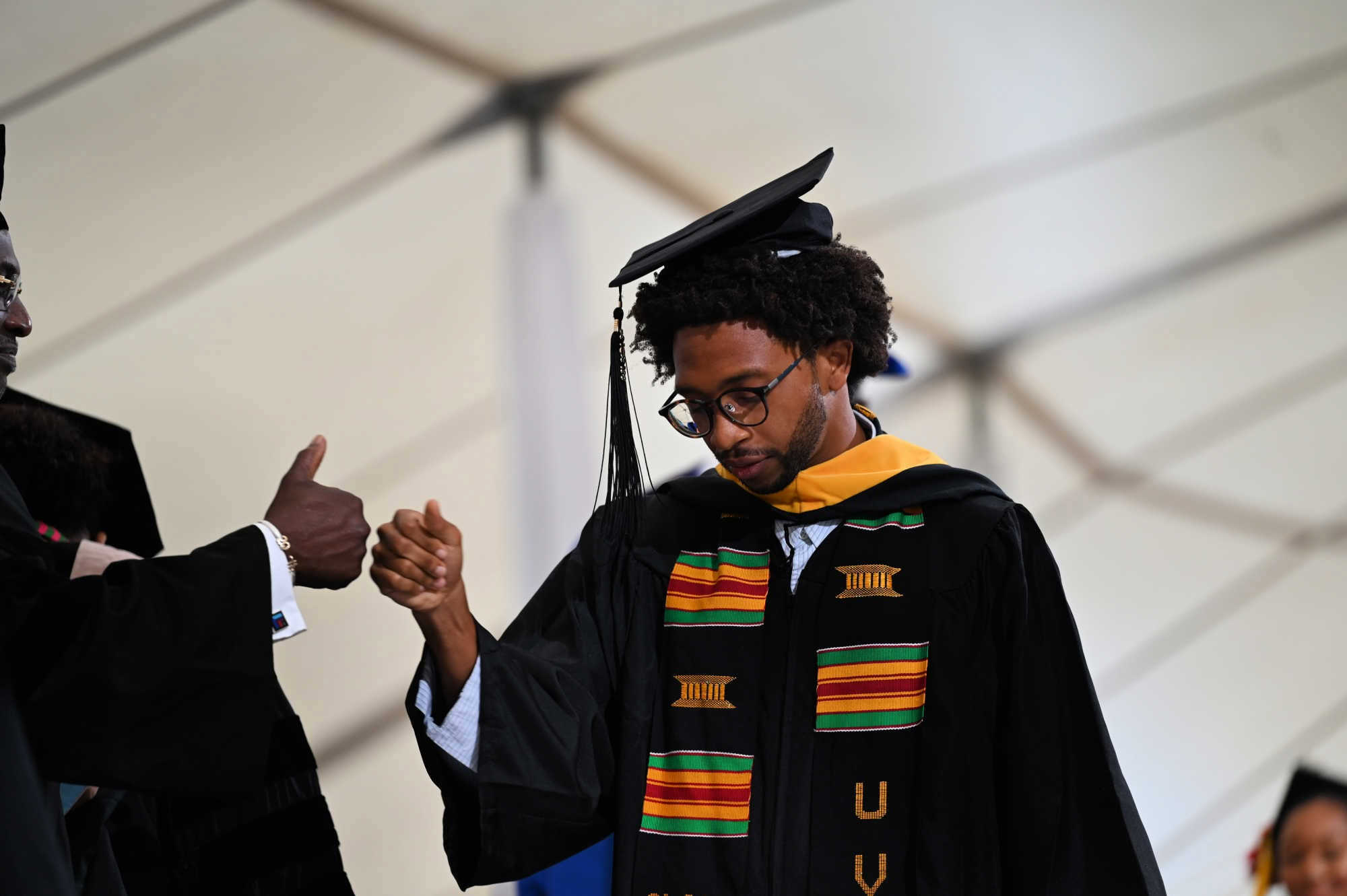 A University of the Virgin Islands graduate at the 2023 commencement on St. Croix. New federal loan rules now cap graduate borrowing, a change that could affect Virgin Islanders pursuing advanced degrees.